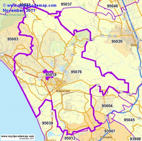 zip code watsonville